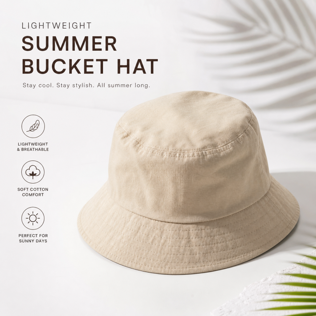 Lightweight Summer Bucket Hat