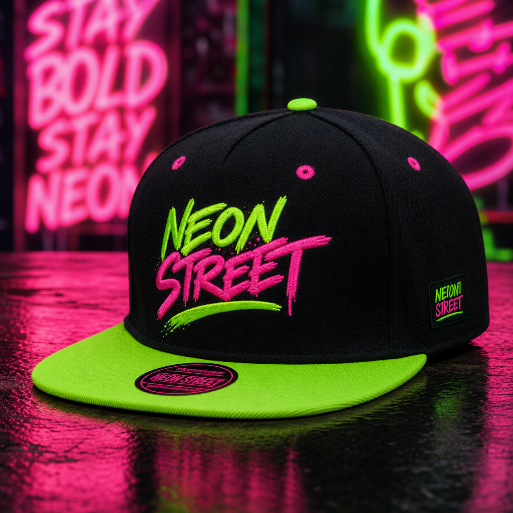 Neon Street Snapback Cap